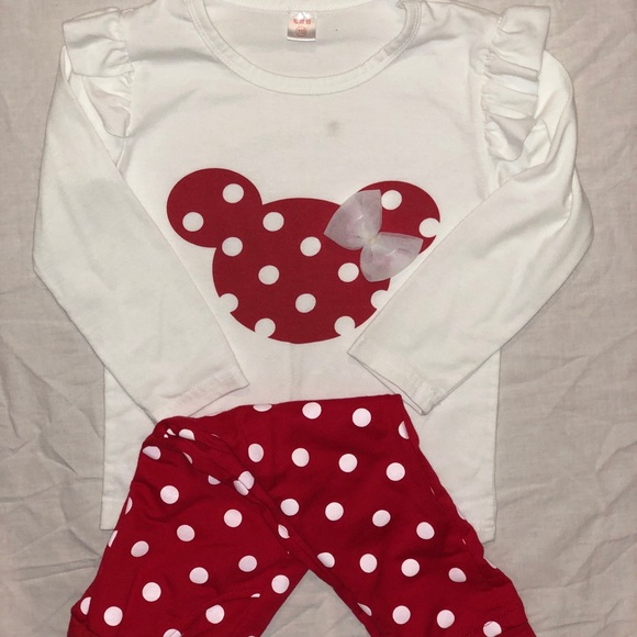 Other - Minnie Mouse Long Sleeve Top and Pants